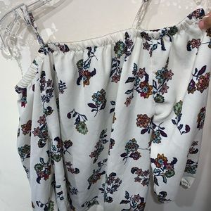 Flowered Off The Shoulder Top